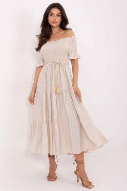 Sukienka damska Model MI-SK-A2609.96 Beige - Italy Moda