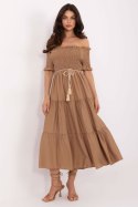 Sukienka damska Model MI-SK-A2609.96 Camel - Italy Moda