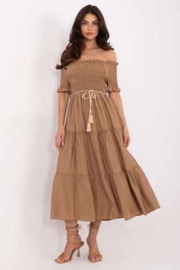 Sukienka damska Model MI-SK-A2609.96 Camel - Italy Moda