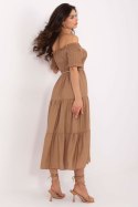 Sukienka damska Model MI-SK-A2609.96 Camel - Italy Moda