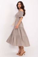 Sukienka damska Model MI-SK-A2609.96 Dark Beige - Italy Moda