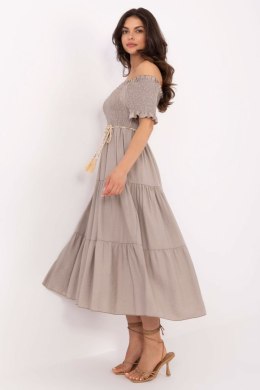 Sukienka damska Model MI-SK-A2609.96 Dark Beige - Italy Moda