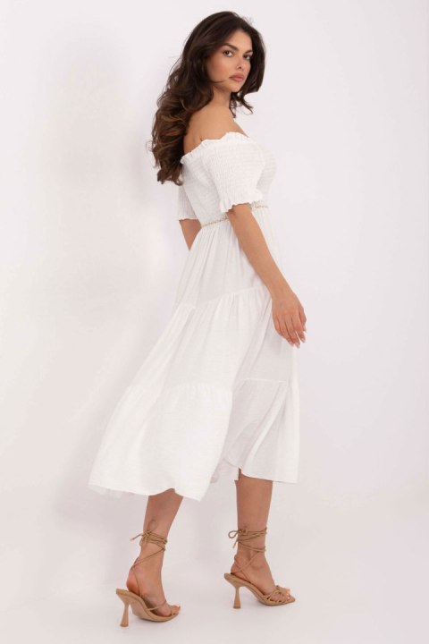 Sukienka damska Model MI-SK-A2609.96 White - Italy Moda Sukienka damska Model MI-SK-A2609.96 White - Italy Moda