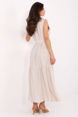 Sukienka damska maxi Model MI-SK-A5032.70P Light Beige - Italy Moda