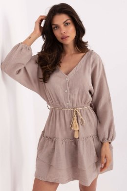 Sukienka damska Model MI-SK-A5079.27 Dark Beige - Italy Moda