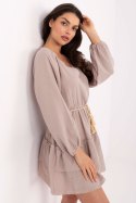 Sukienka damska Model MI-SK-A5079.27 Dark Beige - Italy Moda