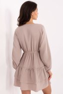 Sukienka damska Model MI-SK-A5079.27 Dark Beige - Italy Moda