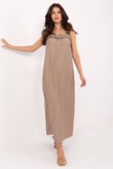 Sukienka damska Model MI-SK-A6412.68 Dark Beige - Italy Moda