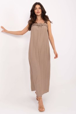 Sukienka damska Model MI-SK-A6412.68 Dark Beige - Italy Moda