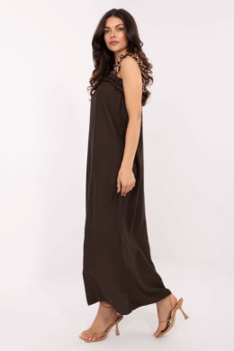 Sukienka damska Model MI-SK-A6412.68 Dark Brown - Italy Moda