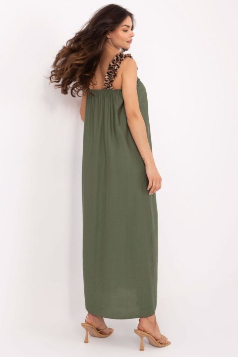 Sukienka damska Model MI-SK-A6412.68 Khaki - Italy Moda Sukienka damska Model MI-SK-A6412.68 Khaki - Italy Moda