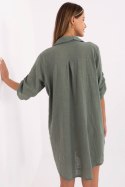 Sukienka damska koszulowa Model TW-SK-BI-22263.00 Khaki - Och Bella