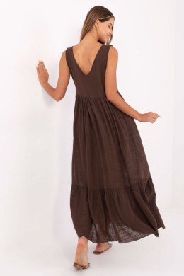 Sukienka damska Model TW-SK-BI-28007.63 Dark Brown - Och Bella