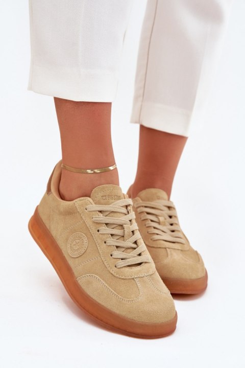 Sneakersy damskie Model Big Star RR274849 Beige Sneakersy damskie Model Big Star RR274849 Beige