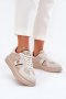 Sneakersy damskie skórzane Model Daniel Lopez SS2D4003 Beige