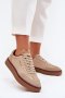 Sneakersy damskie skórzane Model Daniel Lopez SS2D4007 Beige