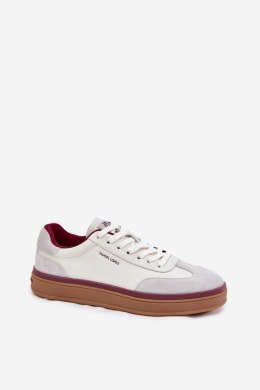 Sneakersy damskie skórzane Model Daniel Lopez SS2D4008 White/Grey