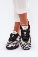 Sneakersy damskie skórzane Model Daniel Lopez SS2D4015 Zebra Beige