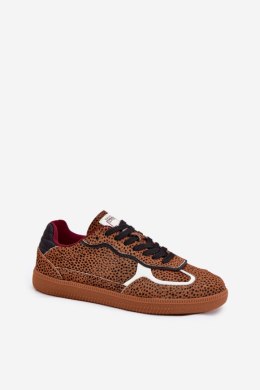 Sneakersy damskie skórzane Model Daniel Lopez SS2D4016 Camel