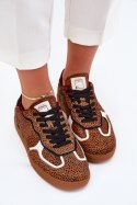 Sneakersy damskie skórzane Model Daniel Lopez SS2D4016 Camel