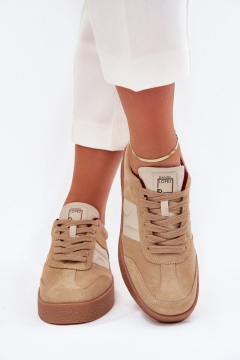 Sneakersy damskie skórzane Model Daniel Lopez SS2D4022 Beige