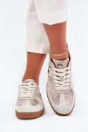 Sneakersy damskie skórzane Model Daniel Lopez SS2D4032 Beige Wzór