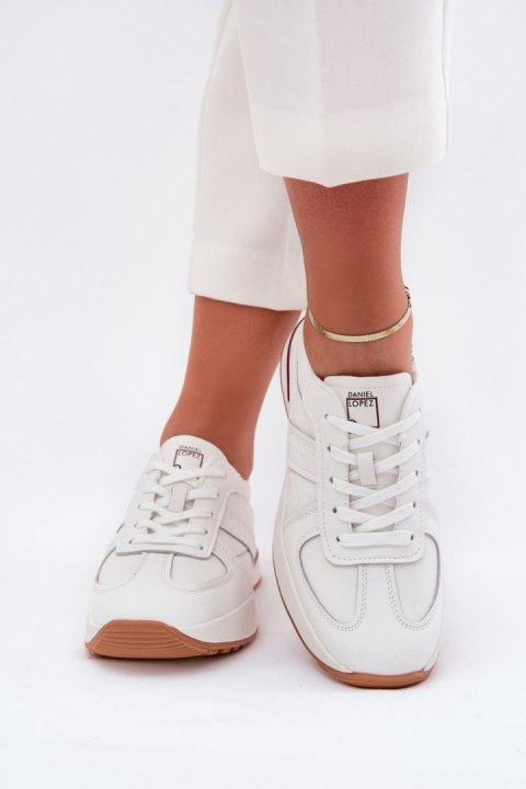 Sneakersy damskie Model Daniel Lopez SS2D4042 White Sneakersy damskie Model Daniel Lopez SS2D4042 White