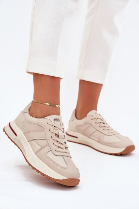 Sneakersy damskie Model Daniel Lopez SS2D4043 Beige Sneakersy damskie Model Daniel Lopez SS2D4043 Beige