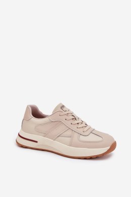 Sneakersy damskie Model Daniel Lopez SS2D4043 Beige