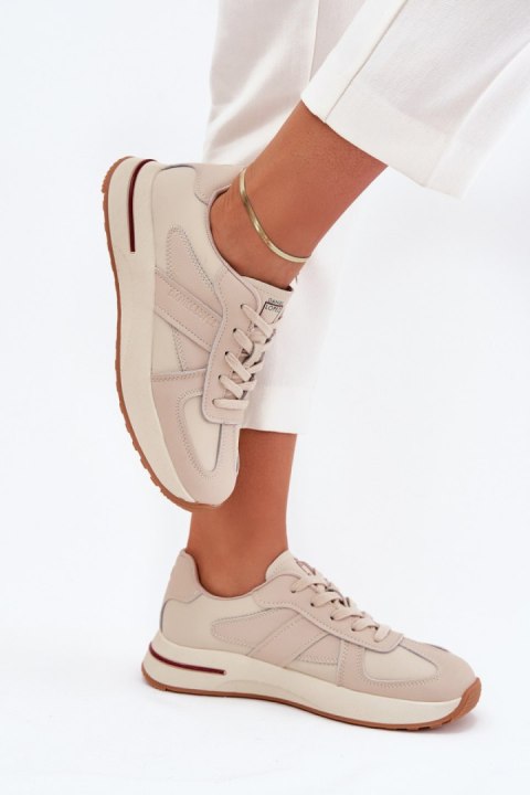 Sneakersy damskie Model Daniel Lopez SS2D4043 Beige Sneakersy damskie Model Daniel Lopez SS2D4043 Beige