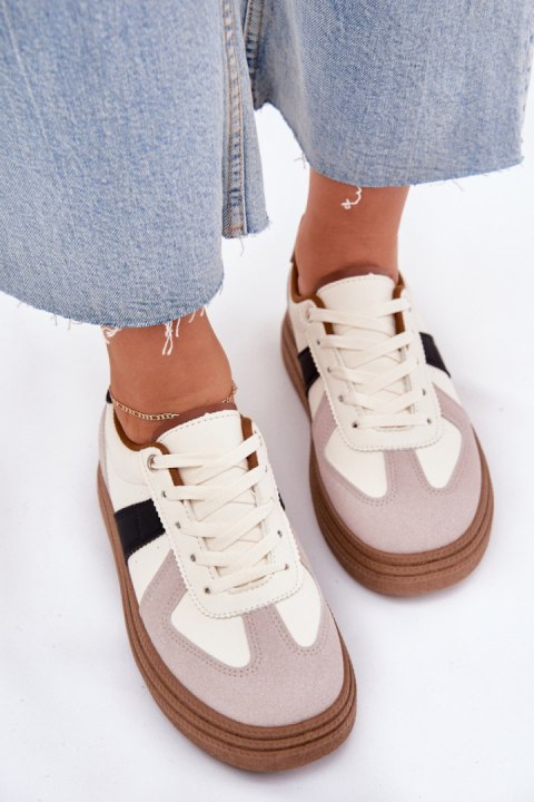 Sneakersy damskie Model Dovina BL535P Beige Sneakersy damskie Model Dovina BL535P Beige