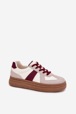 Sneakersy damskie Model Dovina BL535P Bordo