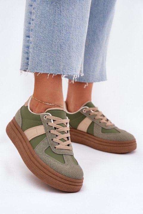 Sneakersy damskie Model Dovina BL535P Green Sneakersy damskie Model Dovina BL535P Green