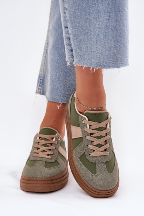 Sneakersy damskie Model Dovina BL535P Green Sneakersy damskie Model Dovina BL535P Green