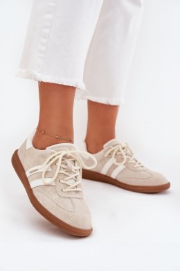 Sneakersy damskie skórzane Model Ismina GD-XF-146 Beige