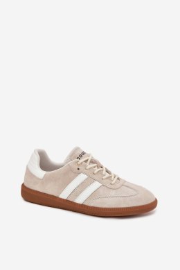 Sneakersy damskie skórzane Model Ismina GD-XF-146 Beige