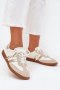 Sneakersy damskie skórzane Model Ismina GD-XF-146 White/Gold