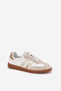 Sneakersy damskie skórzane Model Ismina GD-XF-146 White/Gold