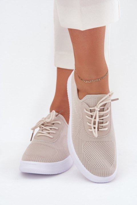 Buty Sportowe damskie wsuwane Model Kalyra NB722 Beige Buty Sportowe damskie wsuwane Model Kalyra NB722 Beige