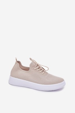 Buty Sportowe damskie wsuwane Model Kalyra NB722 Beige