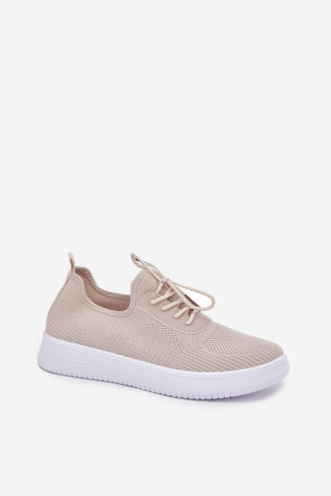 Buty Sportowe damskie wsuwane Model Kalyra NB722 Beige Buty Sportowe damskie wsuwane Model Kalyra NB722 Beige