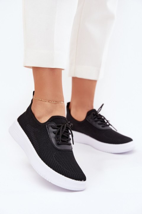 Buty Sportowe damskie wsuwane Model Kalyra NB722 Black Buty Sportowe damskie wsuwane Model Kalyra NB722 Black