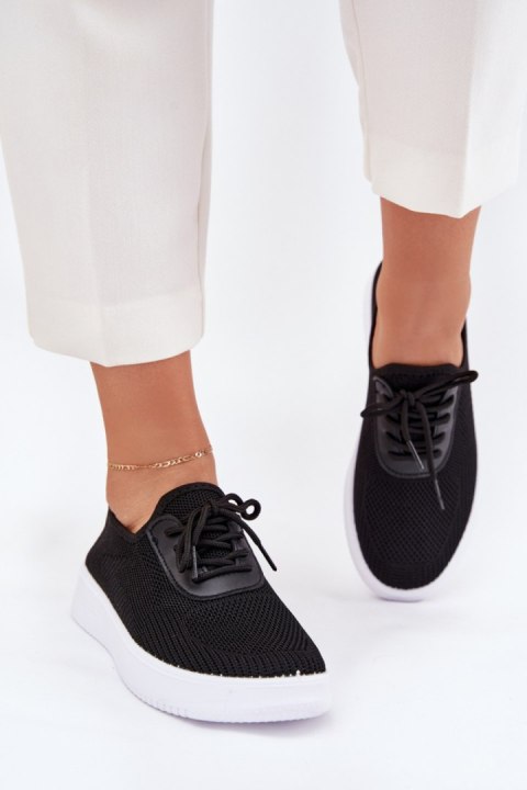 Buty Sportowe damskie wsuwane Model Kalyra NB722 Black Buty Sportowe damskie wsuwane Model Kalyra NB722 Black