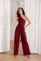 Kombinezon damski elegancki Model BOR KMB0009 Bordo - Roco Fashion