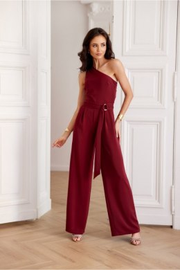 Kombinezon damski elegancki Model BOR KMB0009 Bordo - Roco Fashion