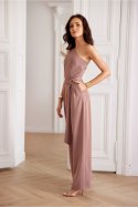 Kombinezon damski elegancki Model Isotta BRA LMB0009 Brown - Roco Fashion