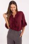 Koszula Damska bawełniana Model MI-KS-92224.95 Bordo - Italy Moda