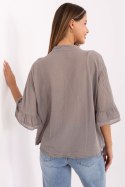 Koszula Damska bawełniana Model MI-KS-92224.95 Dark Beige - Italy Moda