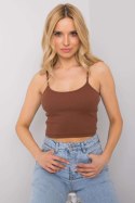 Bluzka damska Top Model RV-TP-6626.88 Dark Brown - Rue Paris