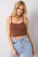 Bluzka damska Top Model RV-TP-6626.88 Dark Brown - Rue Paris